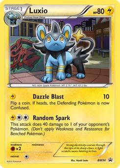 BW Black Star Promos Luxio Pokémon card